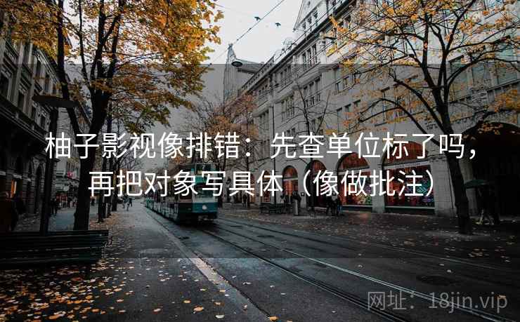 柚子影视像排错：先查单位标了吗，再把对象写具体（像做批注）  第2张