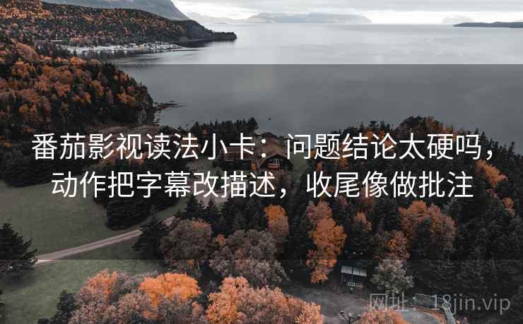 番茄影视读法小卡：问题结论太硬吗，动作把字幕改描述，收尾像做批注  第2张